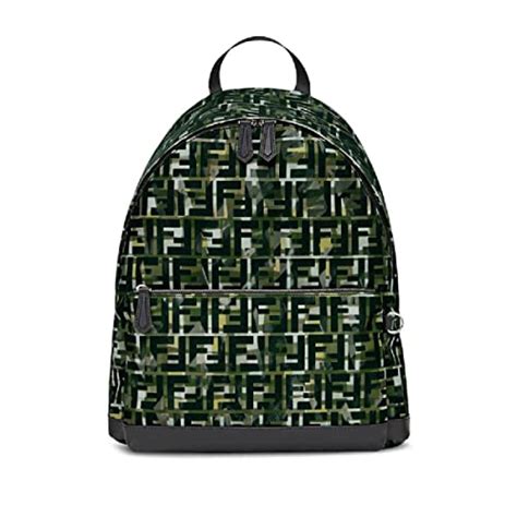 fendi 8bt298 a5dy f15ks|Fendi FF Multicolor FF Camouflage Backpack 8BT298.